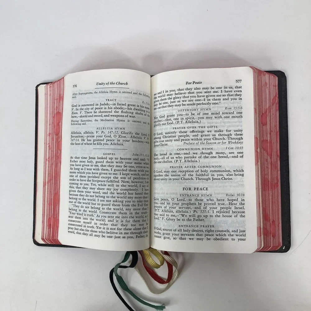 Maryknoll Missal Vatican II Edition 1966 P. J. Kenedy & Sons USA Notation inside